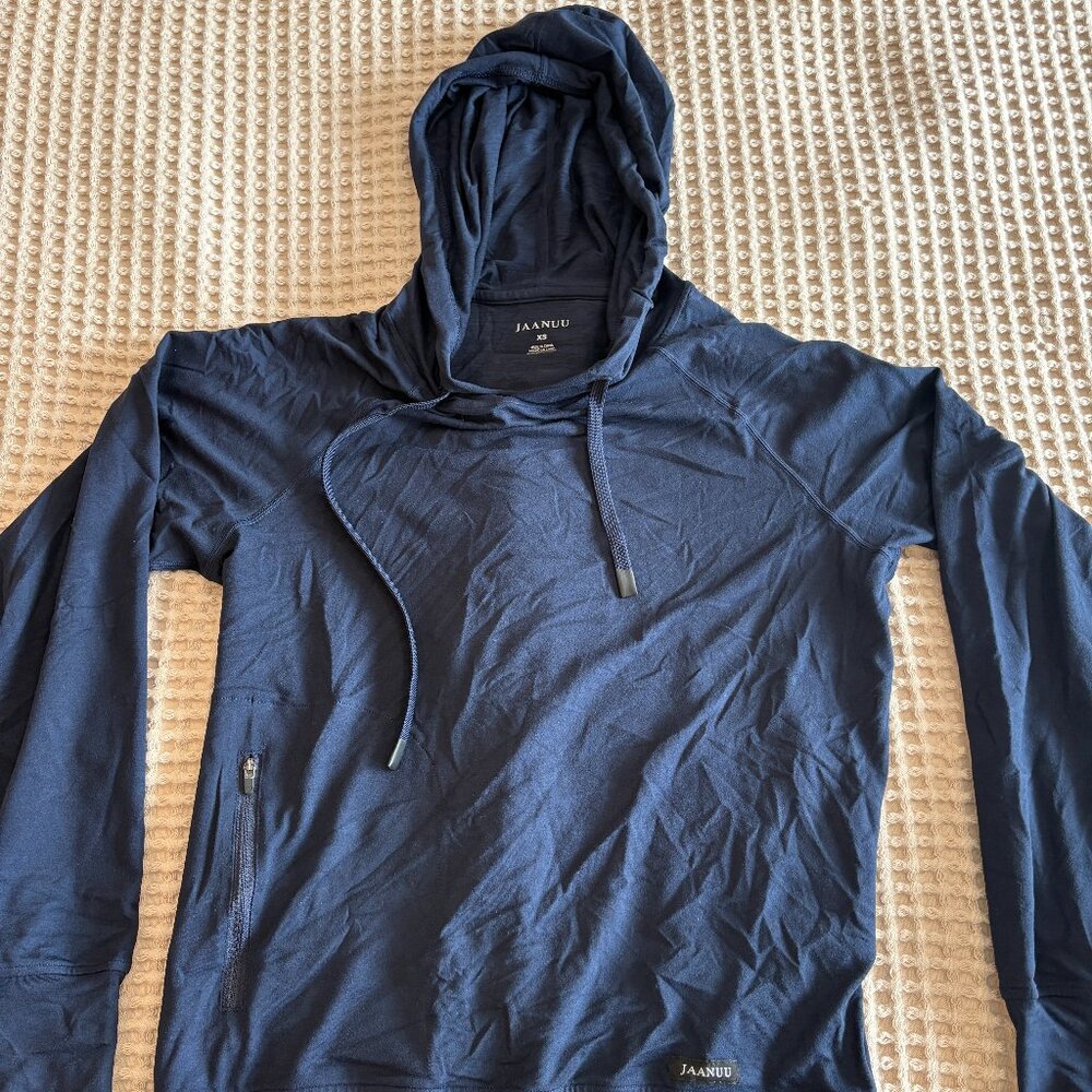 Jaanuu Women's 1-Pocket Lounge Hoodie size XS - NAVY